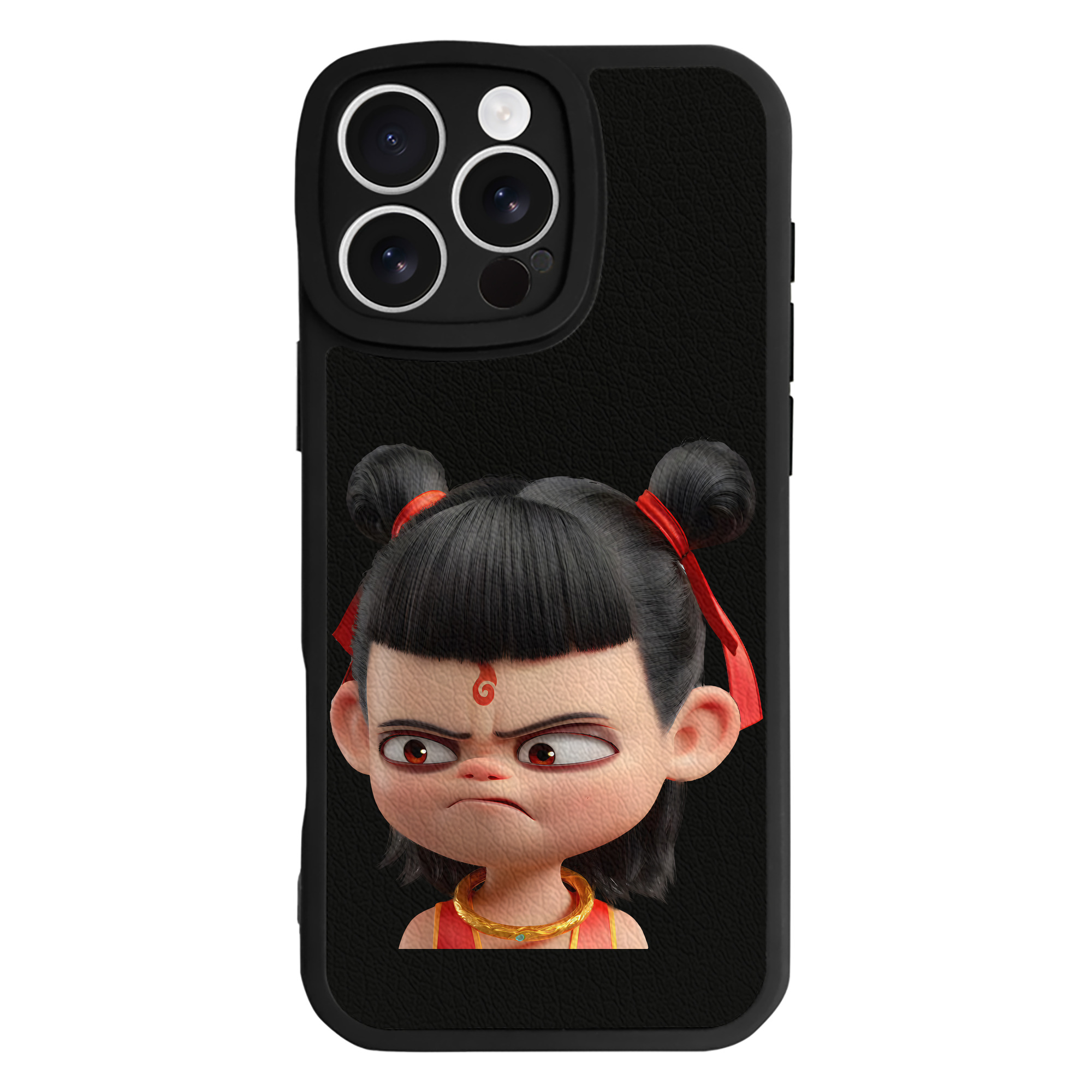 （画像用） Ne Zha 2 ナタ 魔童の大暴れ 【iPhone 16シリーズ対応】シリコンスマホケース（レザー調） 材質：シリコン